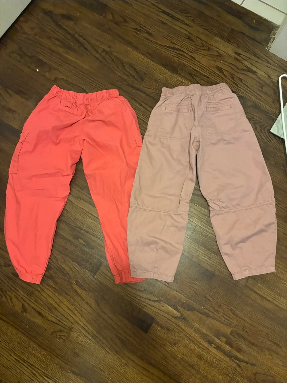 GAP Kids Two-Pack Cargo Joggers - Coral & Dusty Rose